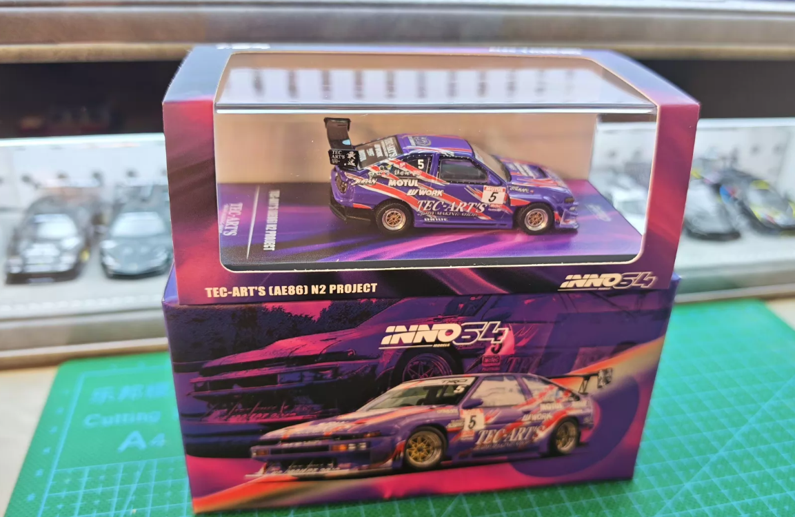 Inno Models 1/64 Toyota AE86 N2 Project Tec-Art s Purple