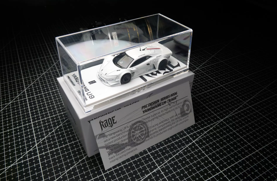 TimeMicro x PSC Design 1/64 Yangwang U9 Rage White Beijing Show