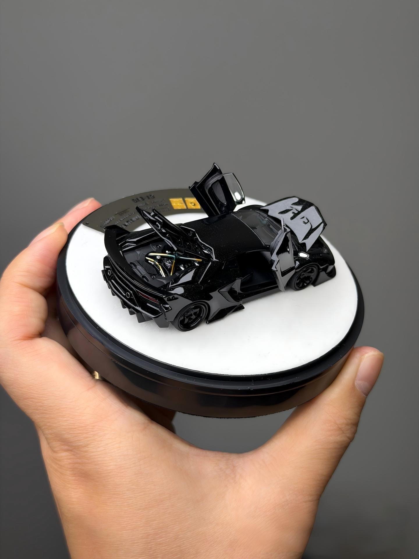 PGM Limited Lamborghini Countach 2nd Gen Pearl Black 1/64 Model Car