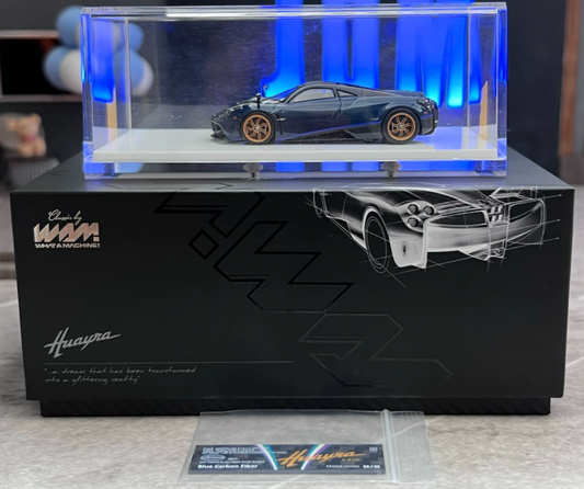 WAM 1/64 Pagani Huayra Dinastia Blue Carbon