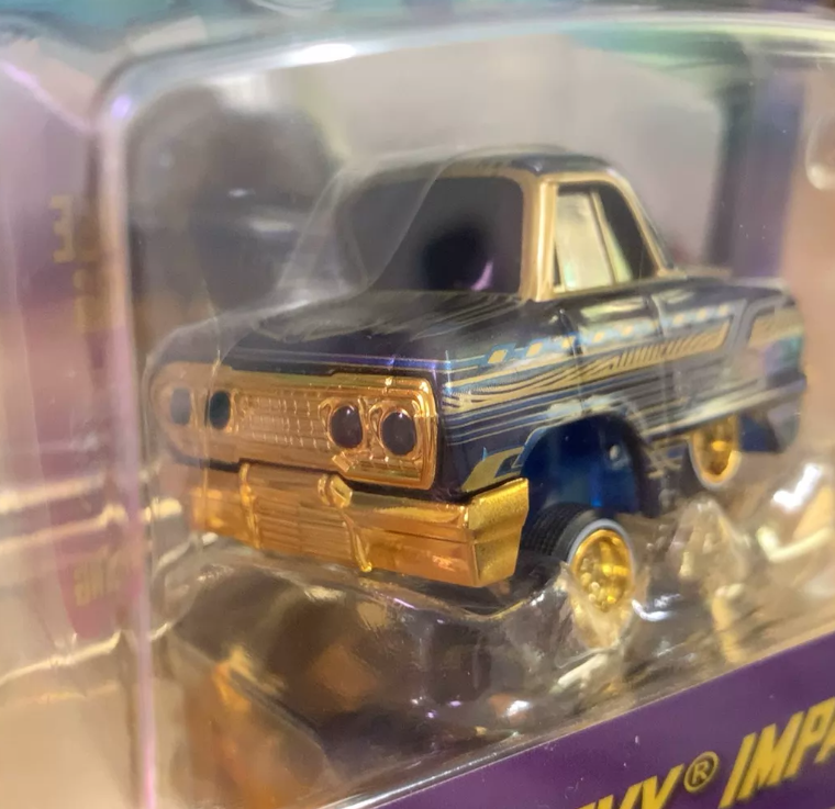 Cartuned Lowriders '63 Chevy Impala Poseable LED Diecast Car