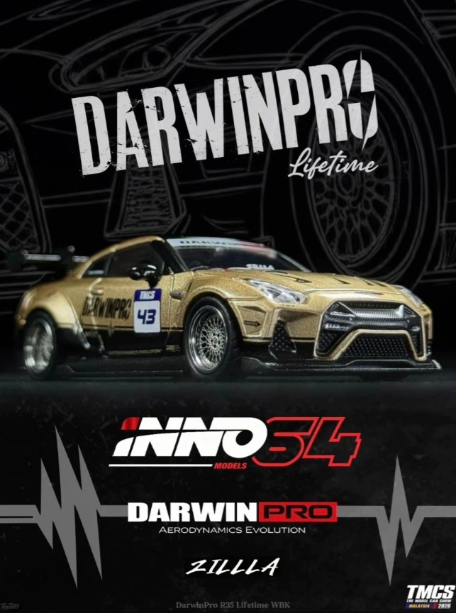 INNO Models 1/64 Nissan GT-R R35 DarwinPRO TMCS26 Malaysia Limited