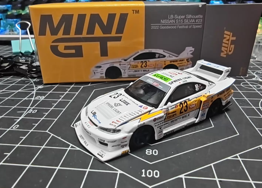 MINI GT 618 LB-Super Silhouette Nissan S15 Silvia 23 Goodwood 2022