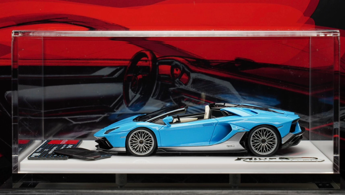 Makeup 1/43 Lamborghini LP780-4 Ultimae Roadster Tribute Miura Blue