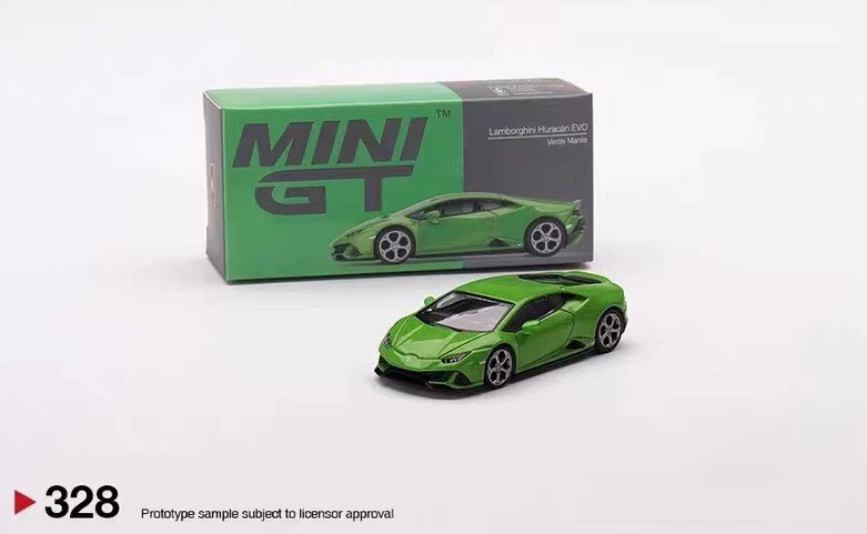 MINI GT #328 Lamborghini Huracan EVO Verde Mantis 1/64