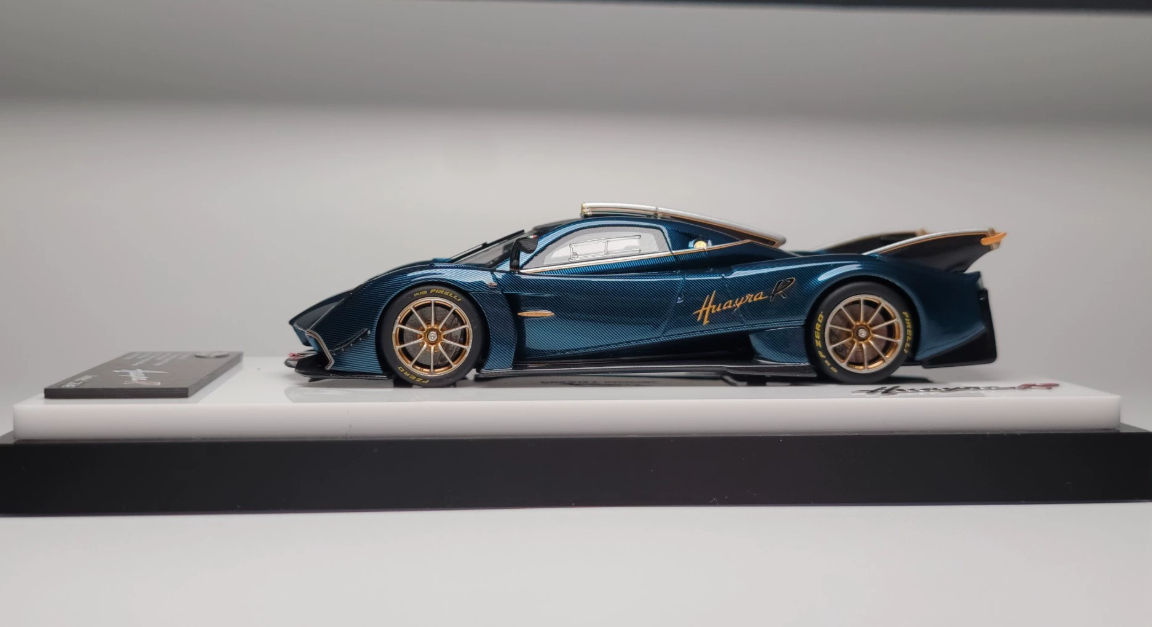 Figart 1/43 Pagani Huayra R Peacock Blue Carbon Model
