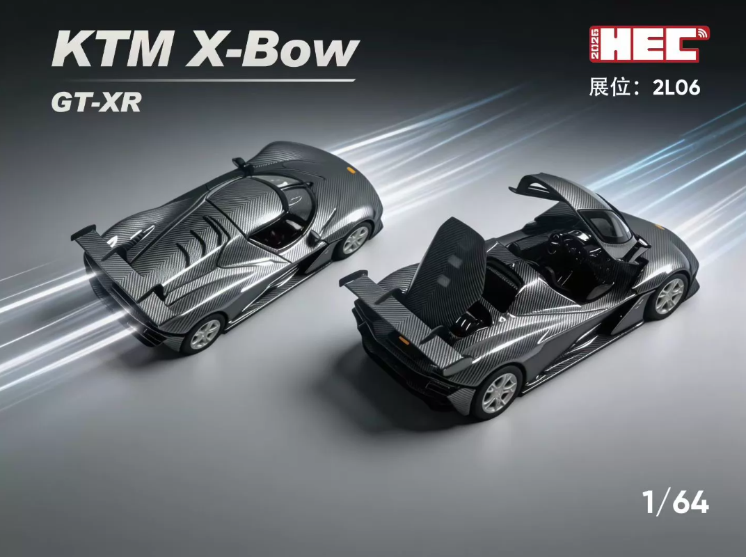 iHCM 1:64 KTM X-Bow GT-XR Full Open Carbon HEC 2026