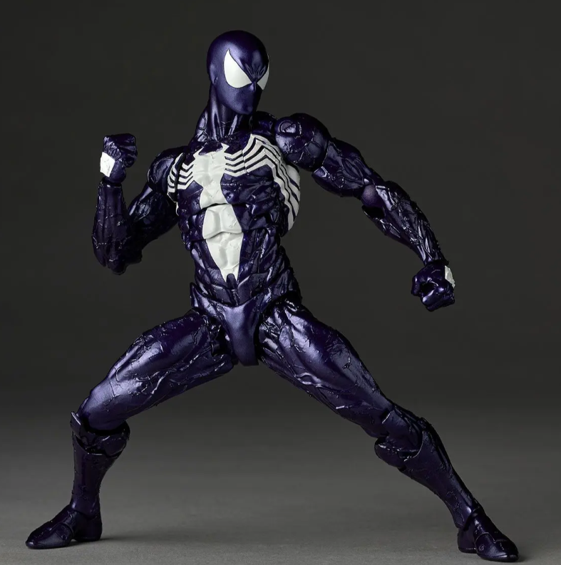 Kaiyodo Revoltech Amazing Yamaguchi Symbiote Spider-Man Purple Ver