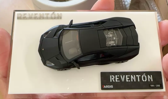 Tardis 1/64 Lamborghini Reventon Matte Black Limited Edition