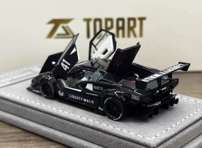 TOPART 1/64 LBWK Countach 41 Glossy Black