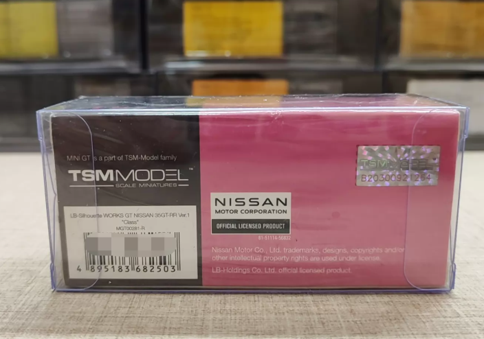 MINI GT 281 LB-Silhouette WORKS GT NISSAN 35GT-RR Pink Class Boxed