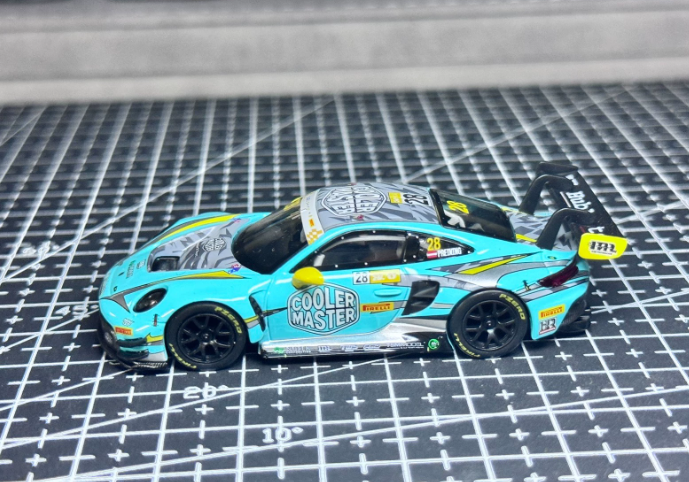 MINI GT 804 Porsche 911 GT3 R #28 2023 Macau GP HubAuto