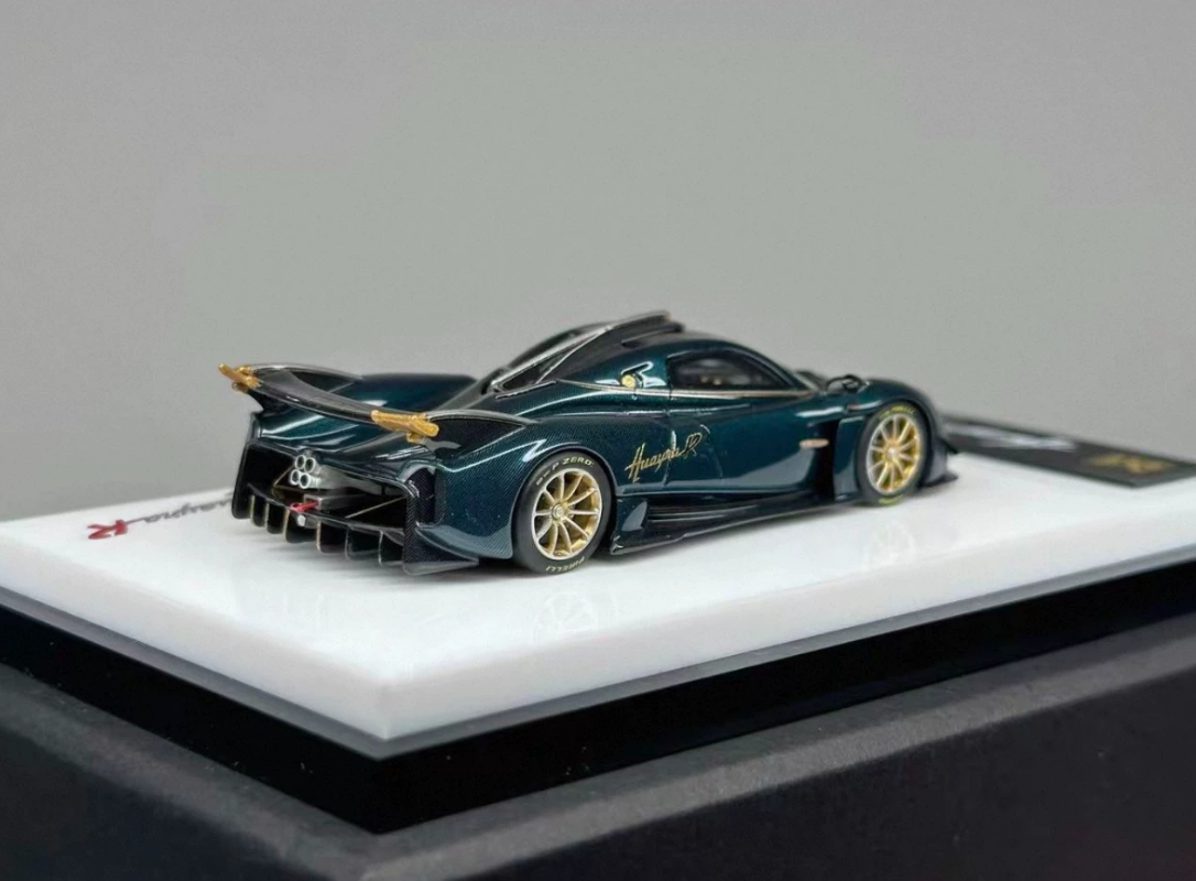 DMY 1/64 Pagani Huayra R Peacock Blue Carbon