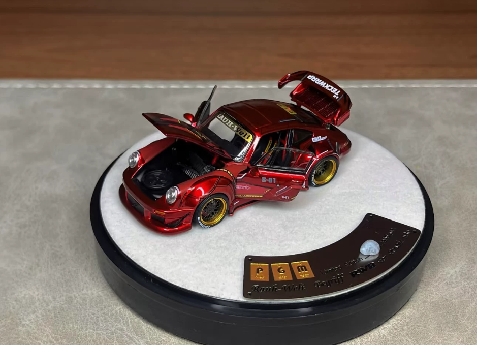 PGM 1:64 Porsche RWB 930 Sazabi Red APA XPO 2025 Edition