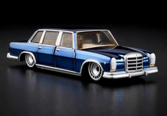 Hot Wheels RLC Mercedes-Benz 600 Blue Opening Doors Real Riders 1/64 Model