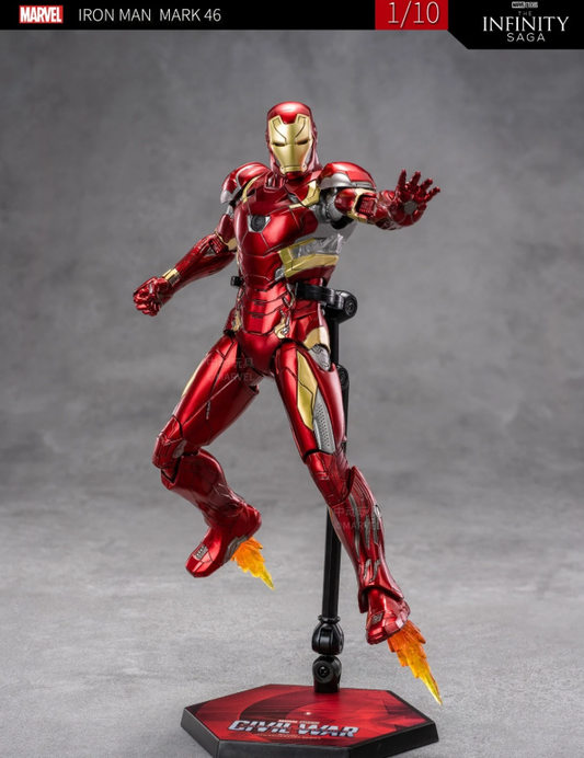 ZD Toys 1/10 Iron Man Mark 46 Civil War Action Figure