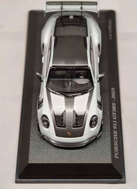 Minichamps 1/64 Porsche 911 GT3 RS 2023 Silver White Wheels