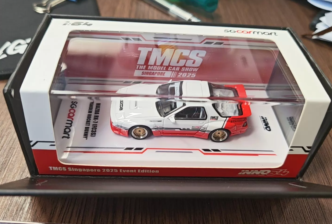 INNO 1/64 Mazda RX-7 FC3S Pandem TMCS Singapore 2025 Exclusive