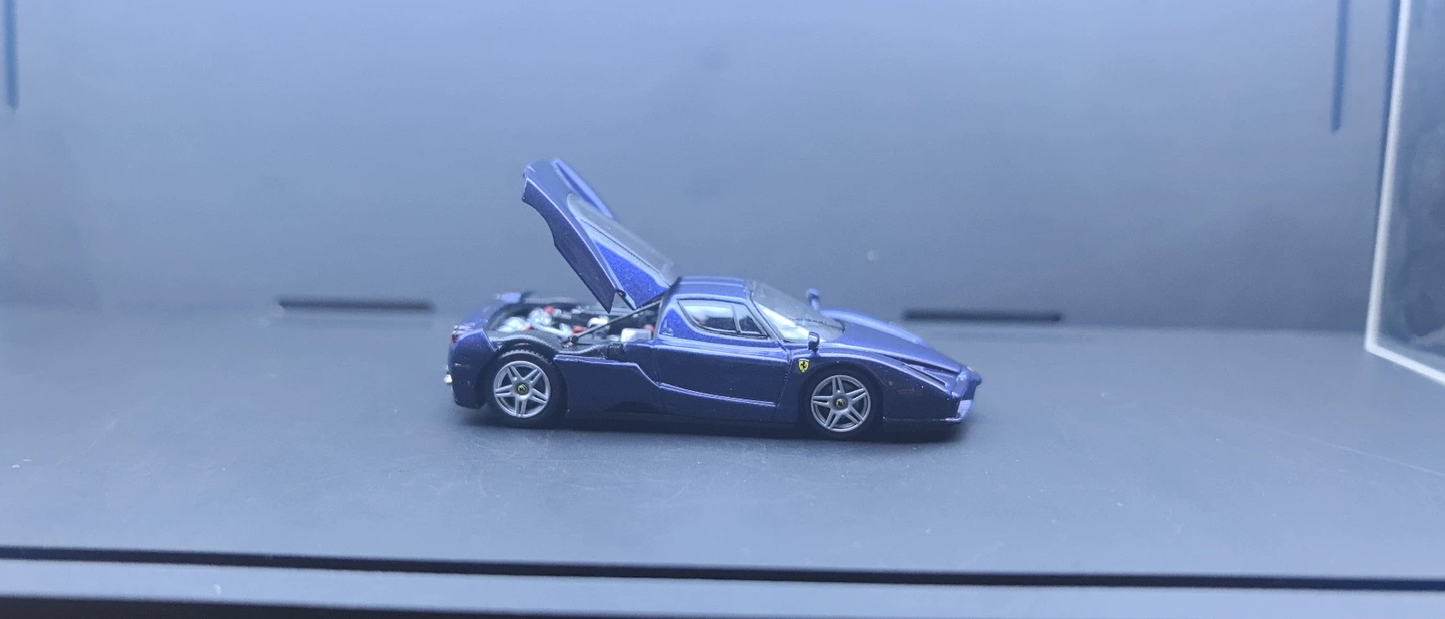 King Model 1:64 Ferrari Enzo F40 Tour de France Blue Diecast Model