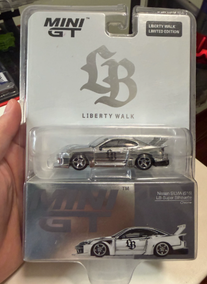 MINI GT 1014 Nissan SILVIA S15 LB Super Silhouette Chrome LB Store Ltd