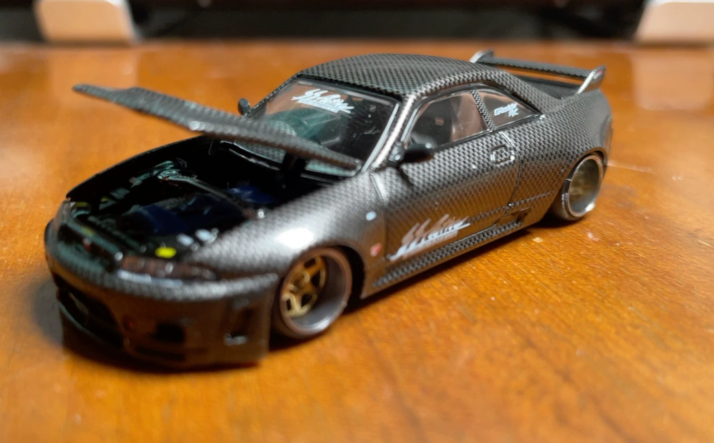 Kaido House Mini GT 1/64 Nissan Skyline GT-R R33 Active Carbon R