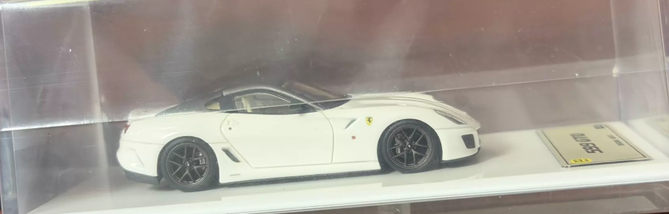 DMH 1/64 Ferrari 599 GTO Pearl White Resin Model