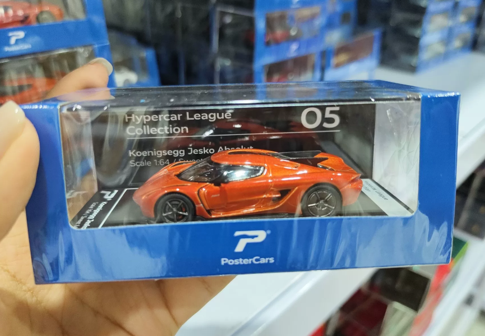 Postercars 1/64 Jesko Absolut Orange Hypercar League 05