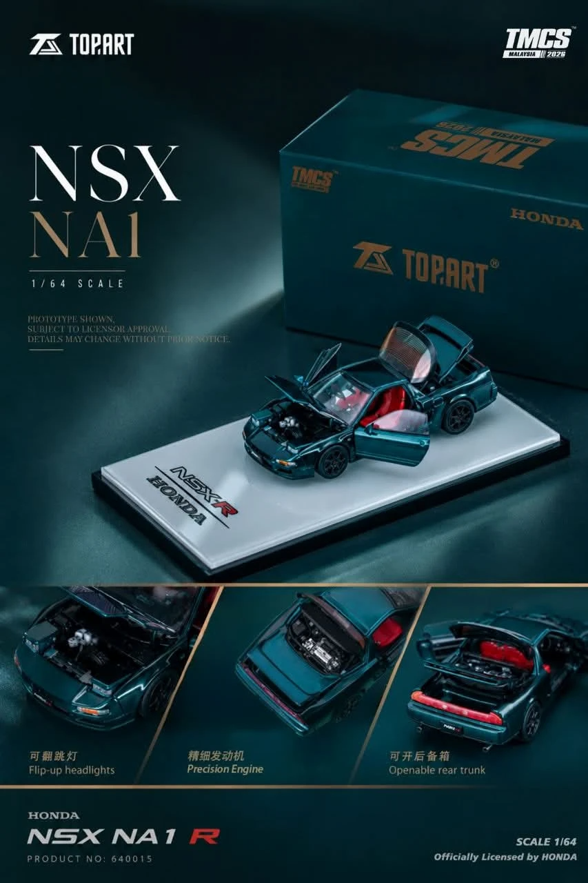 TOPART 1/64 Honda NSX NA1 R TMCS 2026 Malaysia Exclusive