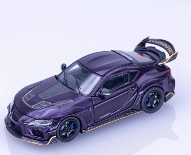 TOPART 1/64 Toyota Supra A90 Darwin Pro Widebody Purple Limited 2000