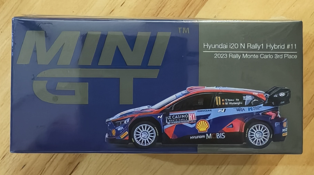 MINI GT 710 Hyundai i20 N Rally1 Hybrid Monte Carlo 2023 3rd