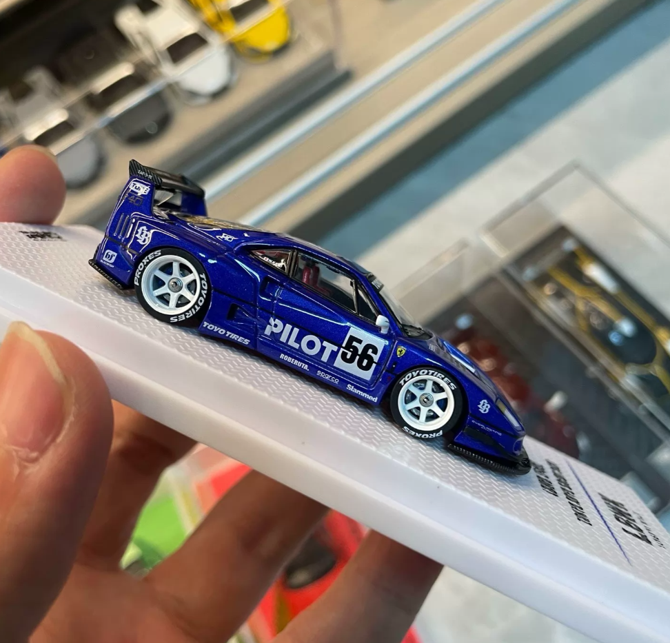 Demon King 1/64 LBWK Ferrari F40 Pilot Blue Tokyo Auto Salon 2024