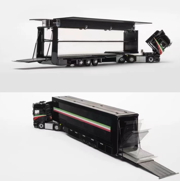 HH Model 1/64 Scania S730 Gull Wing Double Decker Transporter