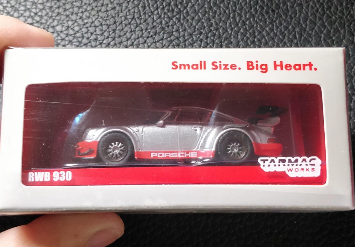 Tarmac Works 1/64 Porsche 930 RWB China Special Edition Silver Red