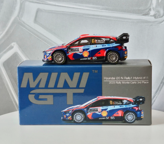 MINI GT 710 Hyundai i20 N Rally1 Hybrid Monte Carlo 2023 3rd
