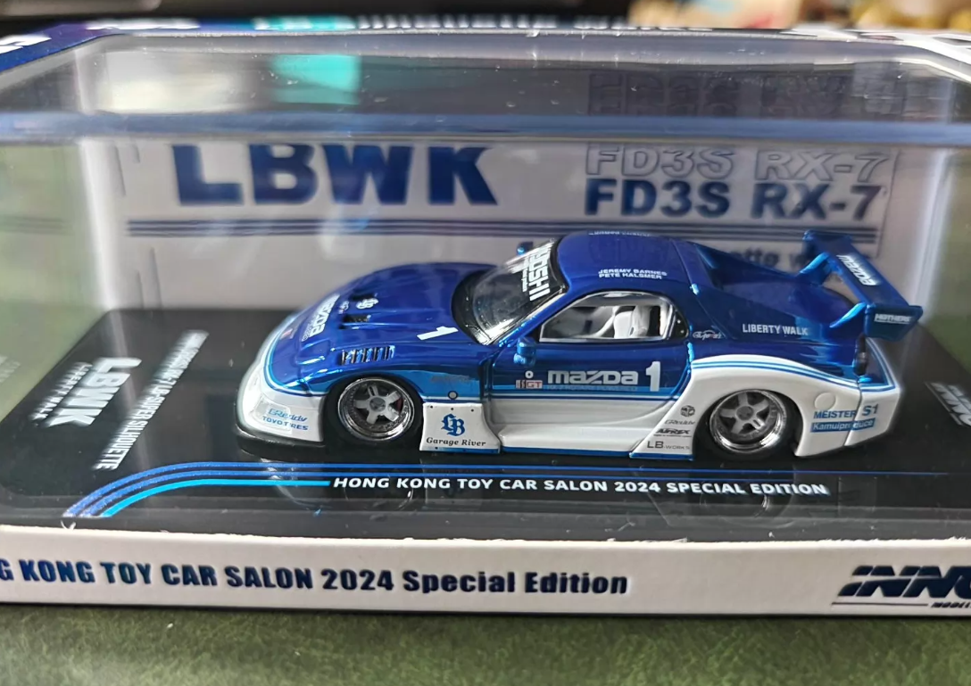 INNO 1:64 Mazda RX-7 LBWK Super Silhouette HK Salon 2024 Chase Edition