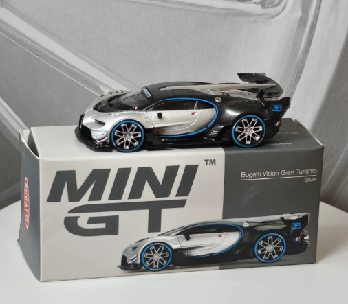 MINI GT 369 Bugatti Vision Gran Turismo Silver 1/64