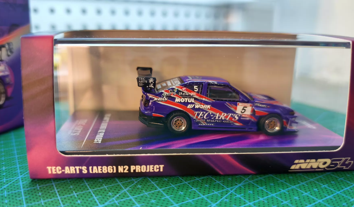 Inno Models 1/64 Toyota AE86 N2 Project Tec-Art s Purple