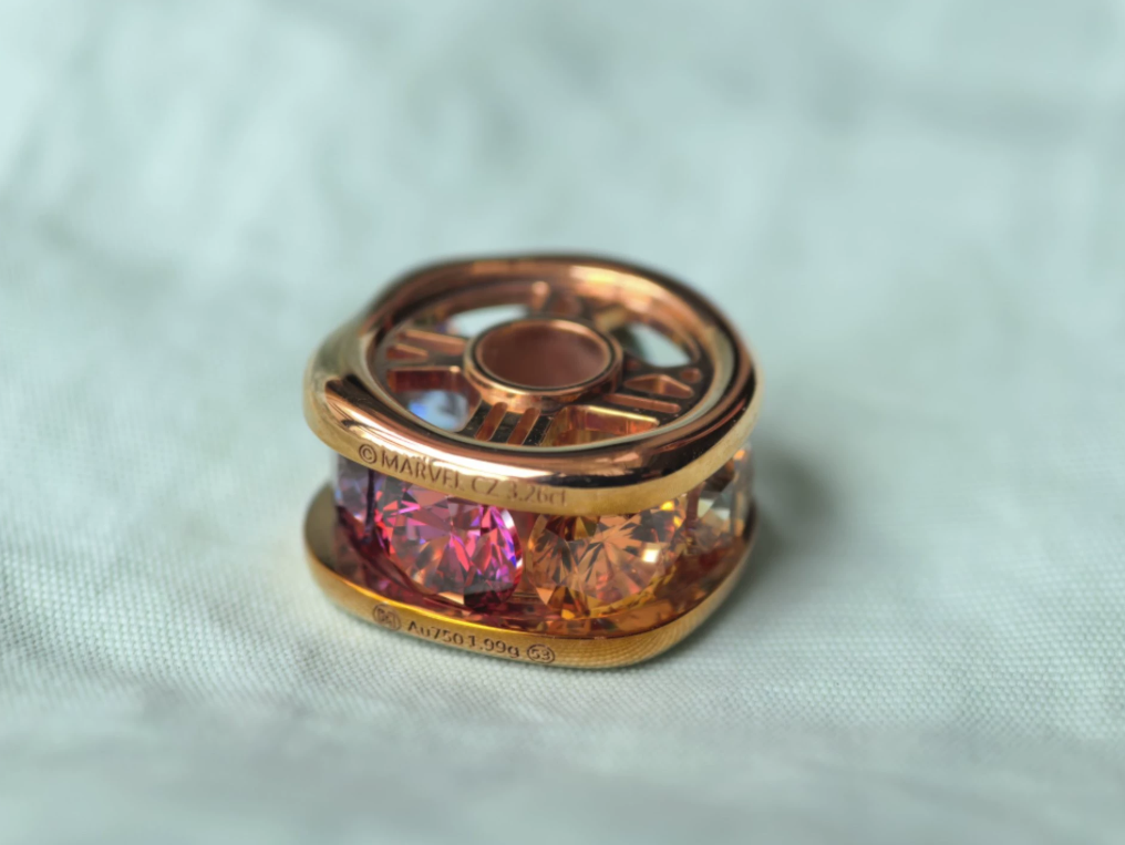 Bank of China x Marvel Infinity Stones 18K Rose Gold Necklace