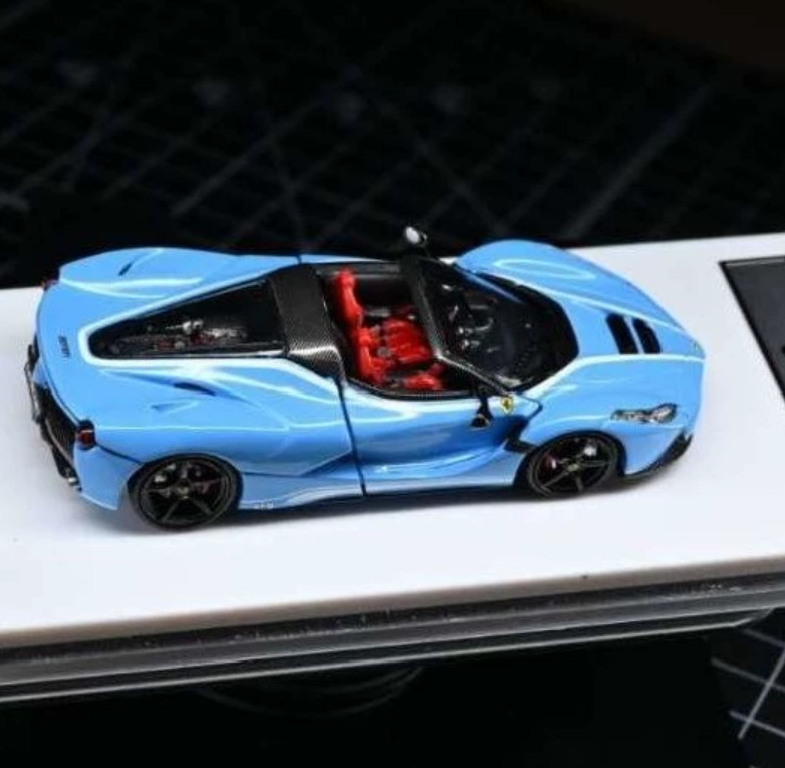 Street Buster 1/64 Ferrari LaFerrari Aperta Sky Blue Convertible