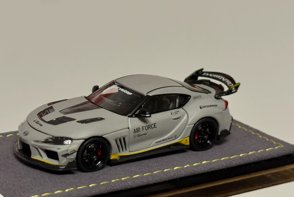 TOPART 1/64 Toyota Supra A90 DarwinPRO Grey Diecast Model