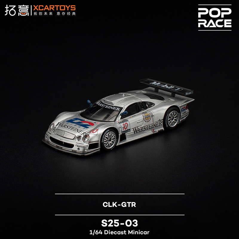 XCARTOYS x POP RACE 1/64 Mercedes-Benz CLK-GTR Preorder