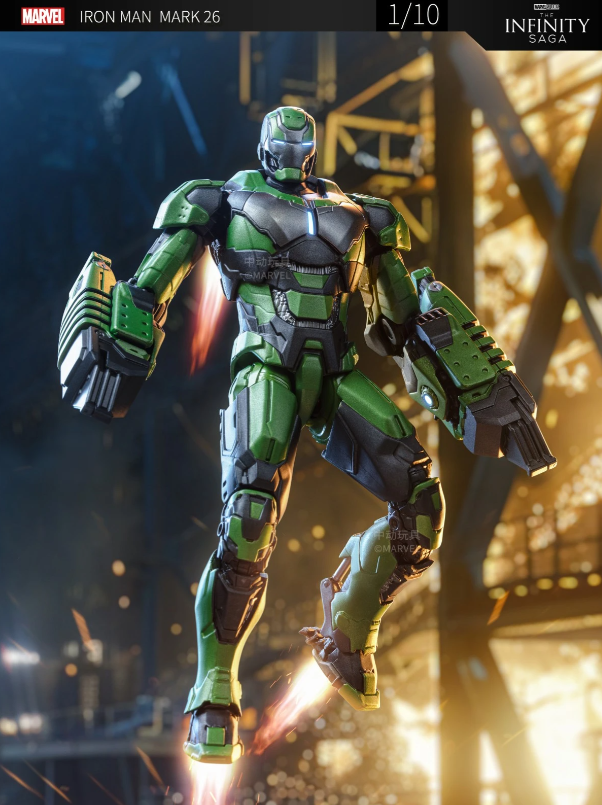 ZD Toys 1/10 Iron Man Mark 26 Gamma Action Figure