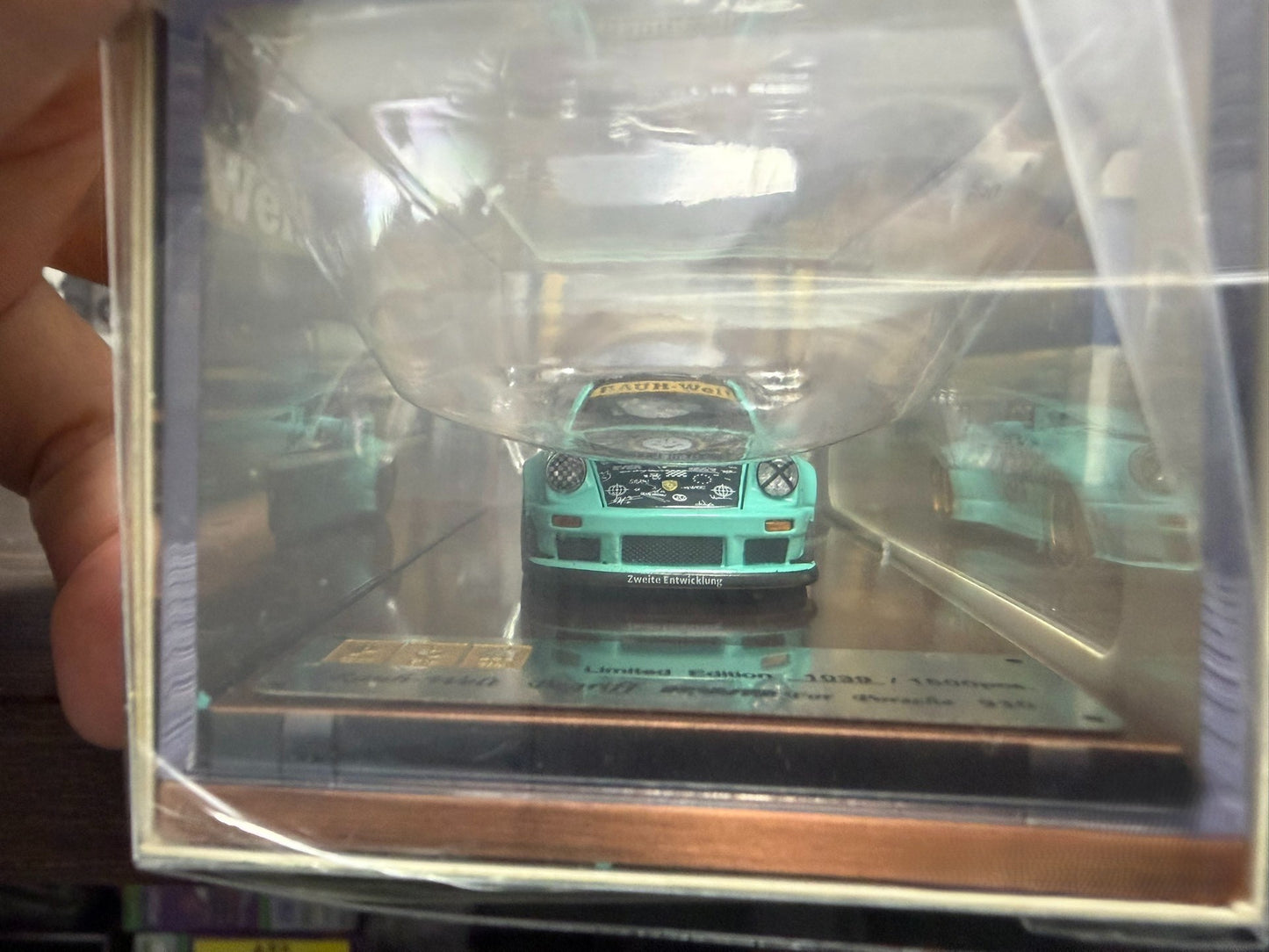 PGM 1/64 Porsche 930 RWB Tiffany Blue Smile Livery Limited 1500pcs