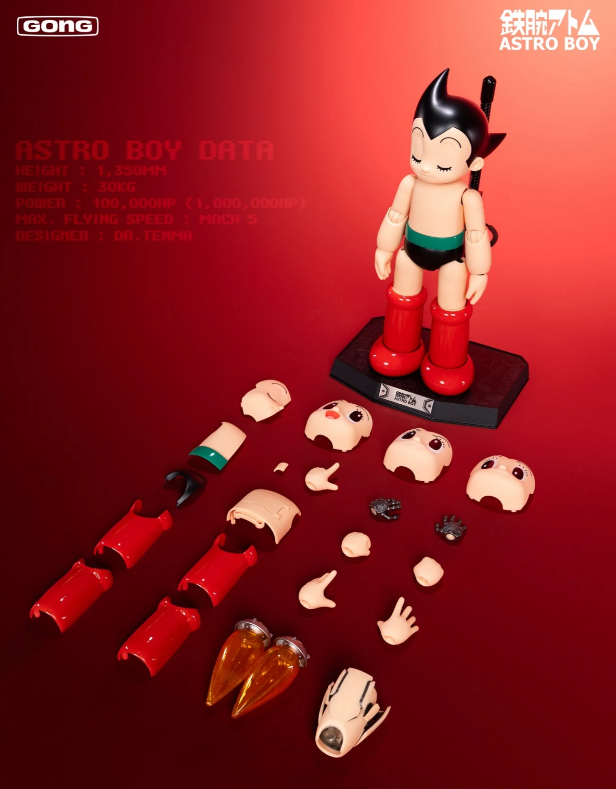 GONG Astro Boy Alloy Action Figure Dual Inner Outer Design