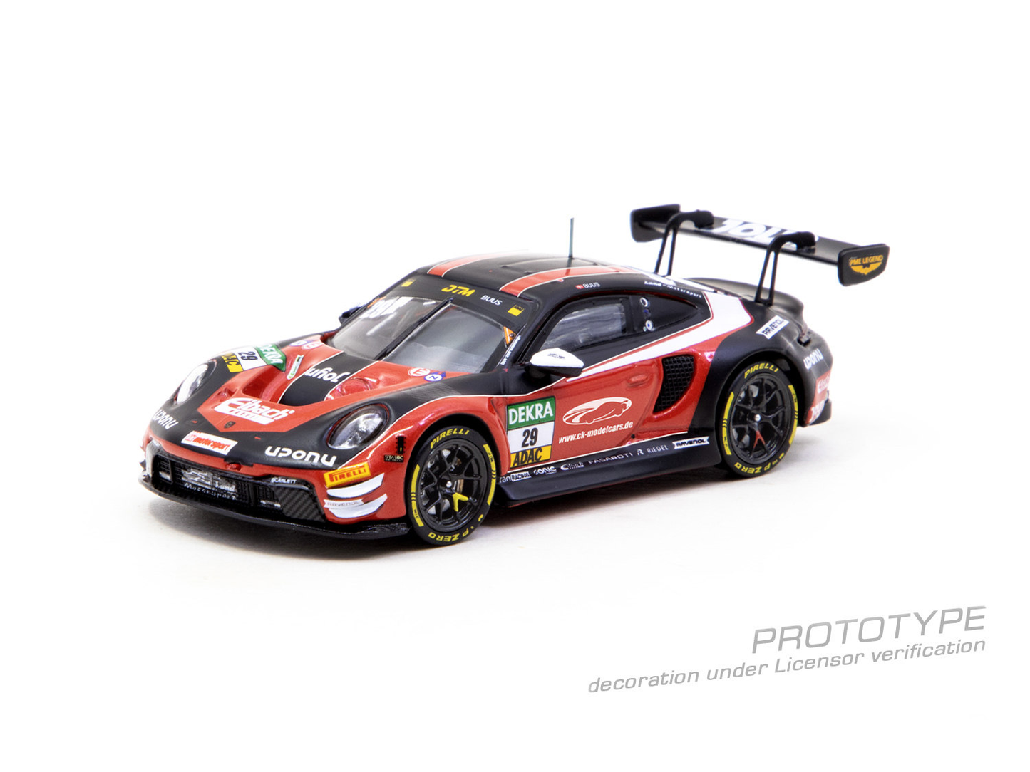 TW 1/64 Porsche 911 GT3 R DTM 2026 No29 Red Black Preorder