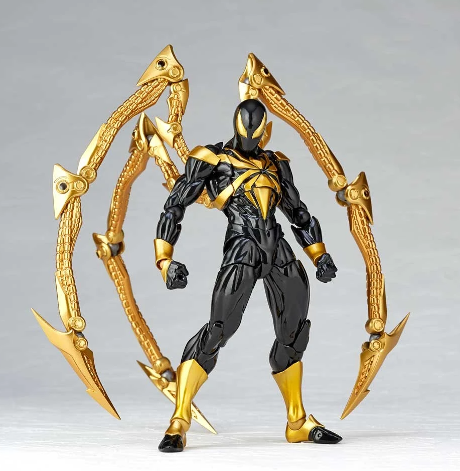 Kaiyodo Revoltech Amazing Yamaguchi 023EX Iron Spider Onyx Stealth
