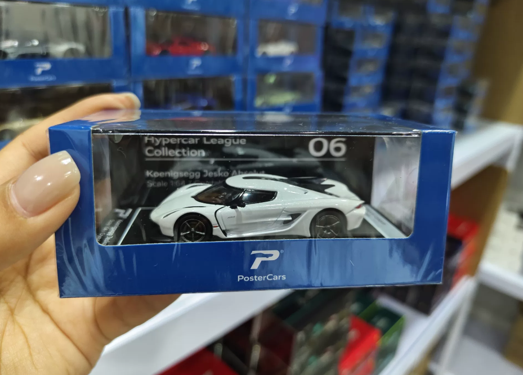 Postercars 1/64 Jesko Absolut White Hypercar League 06