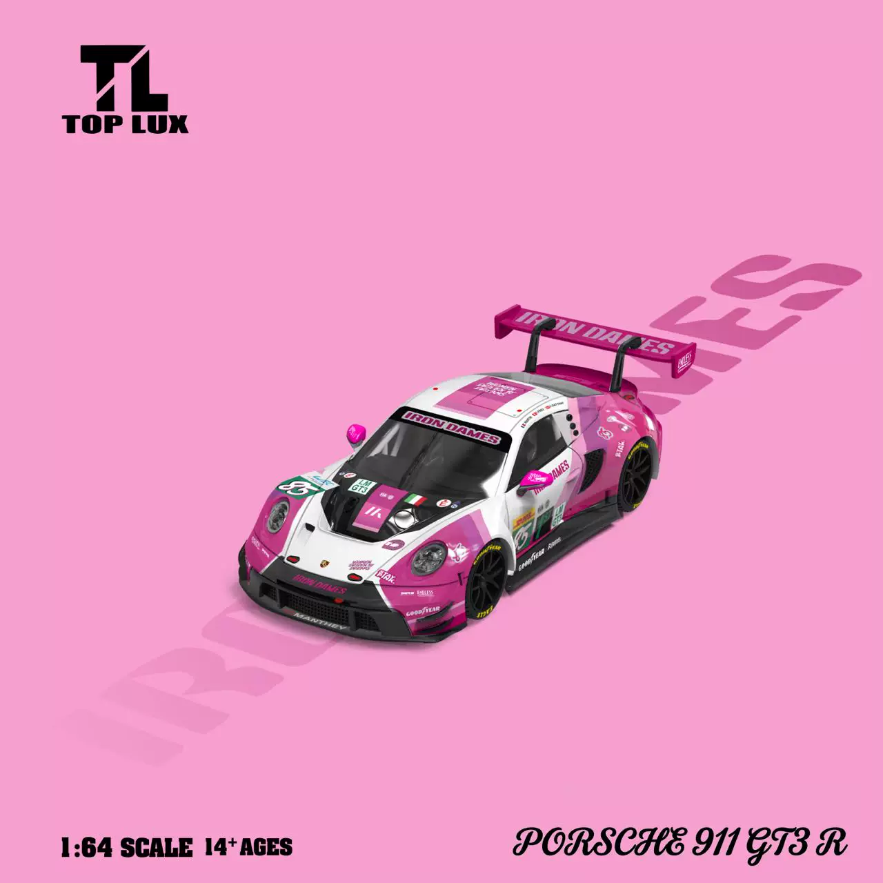 Top Lux 1/64 Porsche 911 GT3 R Iron Dames Track Version Preorder