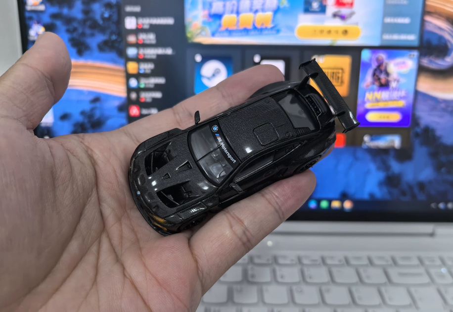 MYSTERIOUS 1/64 BMW M4 GT3 Full Carbon Texture Alloy Model