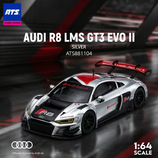 ATS x Winner Modern 1/64 Audi R8 LMS GT3 EVO II Silver